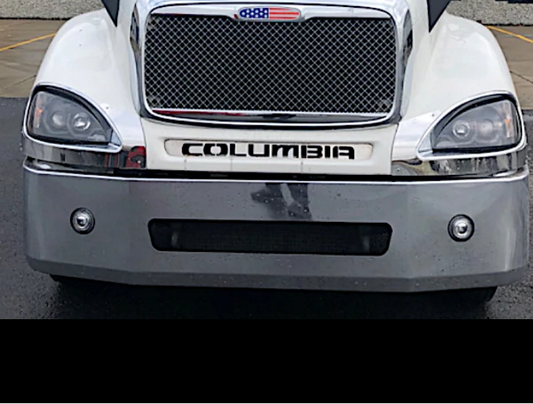Bumper 18" Chrome Freightliner Century 2005-2007 / Columbia 2003-2007 (Aero, Tow, Round Fog, Brackets)
