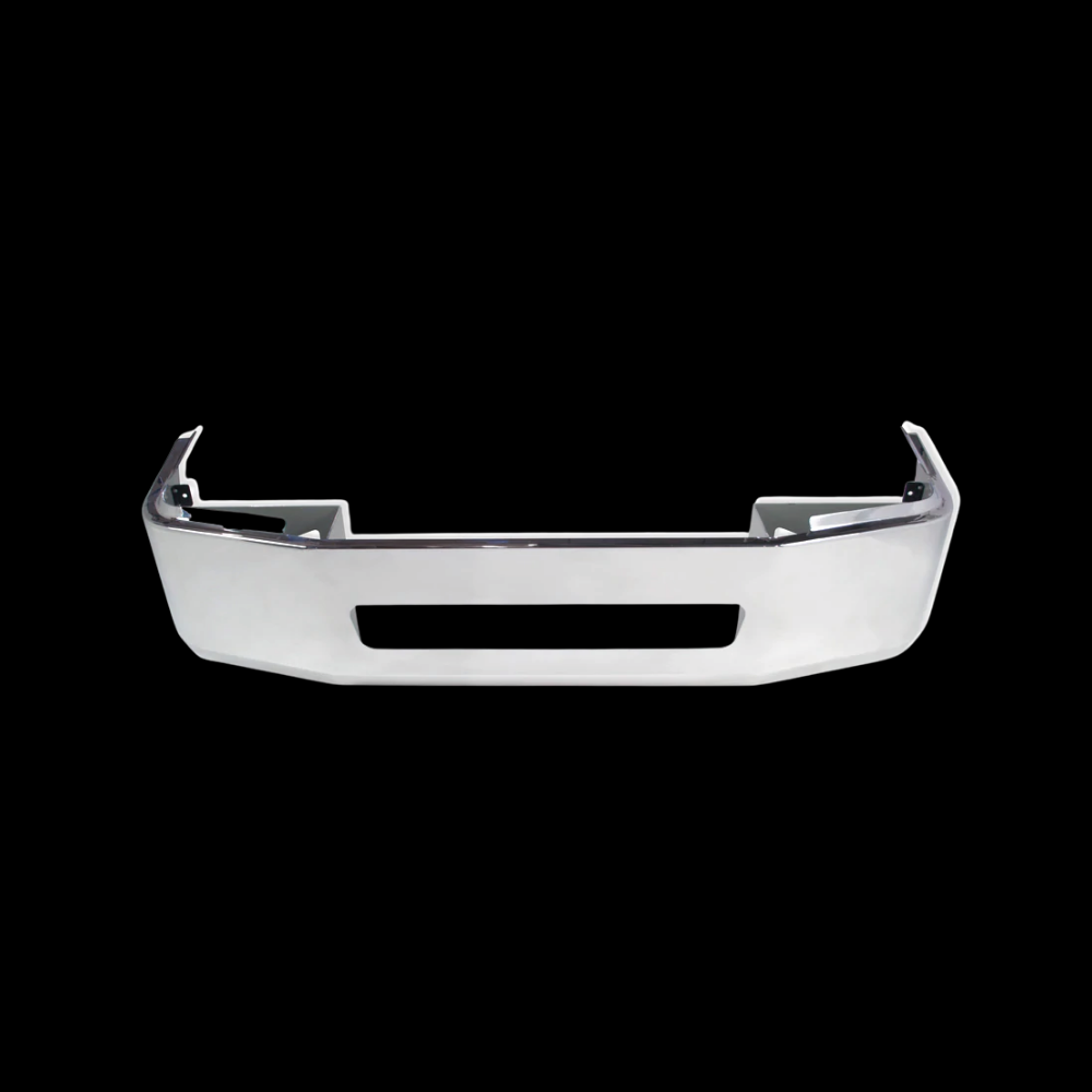 Bumper 18" Chrome Freightliner Century 2005-2007 / Columbia 2003-2007. Aerodynamic Cut, Mounting Bolt And Tow Hole