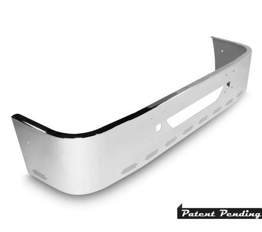 Bumper 18" Chrome International 9200/9400 (1997+), Tow, Step & Hidden Light Holes