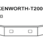 Bumper 18" Chrome Kenworth T2000 w/ Tow Holes