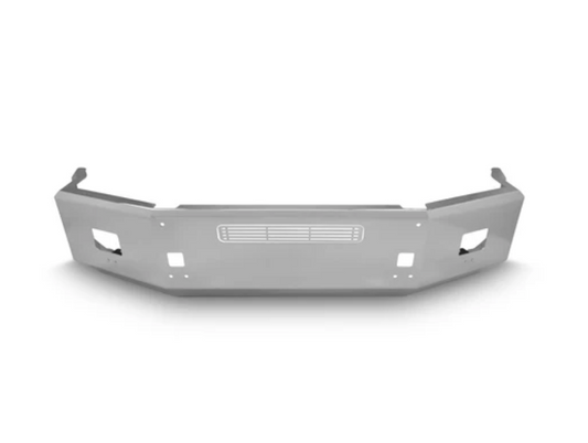 Bumper 18" Chrome Kenworth T800 (2004 - 2012) Aero, Grille Insert, Wrap Around, W/ Tow & Fog Light Holes