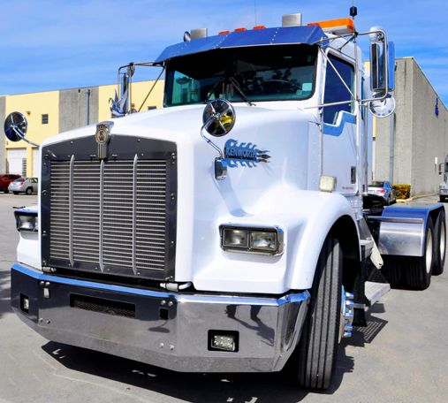 Rock Guard Rectangular Bumper Fog Light Cutout For Kenworth T800 - Grand General 80163