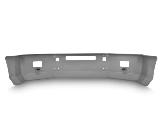 Bumper 18" Chrome Kenworth T800 (2004 & Older) Aero, 4 Mounting Bolts, w/ Tow,  Step & Fog Light Holes