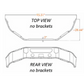 Bumper 18" Chrome Mack CXU Set Back Axle (2008+) Anthem Set Back Axle (2017+) w/ Fog Light, Step, Tow & Vent Holes.