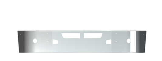 Bumper 18" Chrome T660 2008-2017 w/ Fog Light, Tow Pin, Vent Holes.