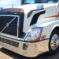Bumper 18" Chrome Volvo VNL (2003-2014) Aero, Grille Installed, Fog And Hidden Light Holes