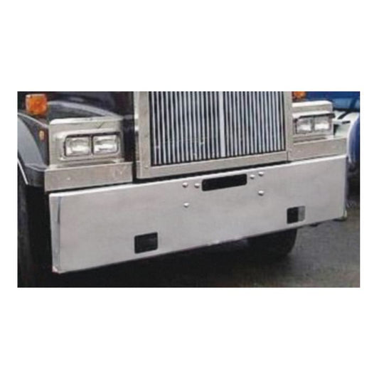 Bumper 18" Chrome Western Star Texas Square, w/ Vent and Fog Light Holes.