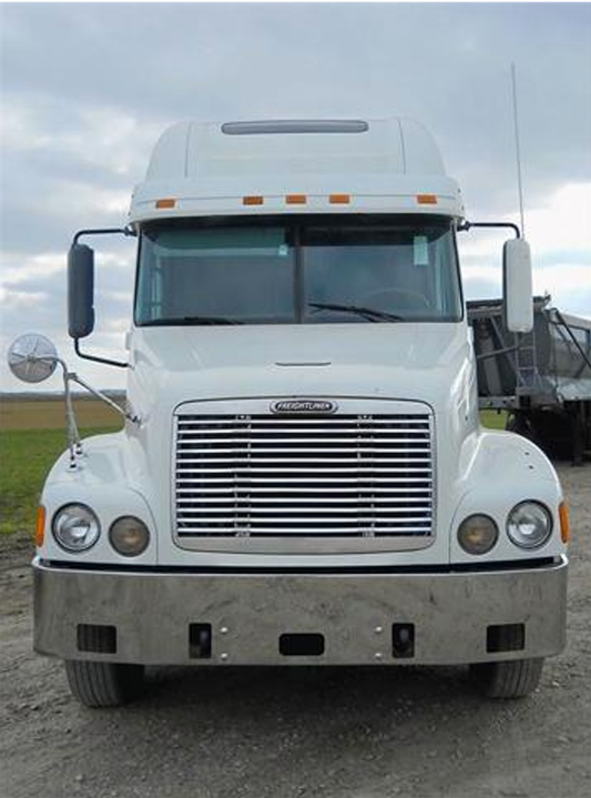 Bumper 18" Freightliner Century Set Back Axle (1996-2004) w/ Fog Light, Tow & Step Holes.