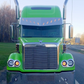 Bumper 20" Chrome Freightliner Coronado (2004-2009) Grill Insert Installed, Fog Light & 8 Hidden Light Holes.