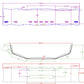 Bumper 20" Chrome Kenworth T800 (1986-2003) w/ Tow, Fog & 9 Hidden Light Holes