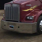 Bumper 20" Chrome Kenworth T800 (2004-2012) Aero, Grille, w/ Tow & 11 Hidden Light Holes