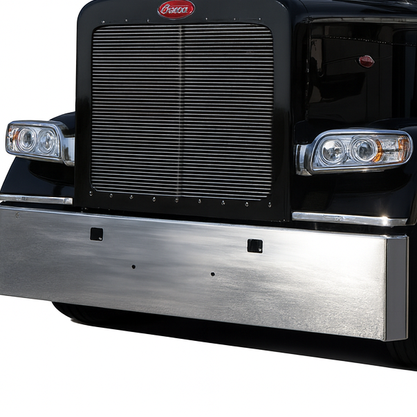 Bumper 20" Chrome Peterbilt 567/388/389 & Kenworth W990 Mitered End (Z style)