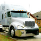 Bumper 22" Chrome Freightliner Century (2005-2007) Columbia (2003-2007) w/ Tow, Rectangular Fog & 11 Hidden Light Holes