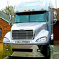 Bumper 22" Chrome Freightliner Century (2005-2007) Columbia (2003-2007) w/ Tow, Rectangular Fog & 11 Hidden Light Holes