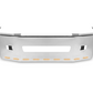 Bumper 22" Chrome Freightliner Century (2005-2007) Columbia (2003-2007) w/ Tow, Rectangular Fog & 11 Hidden Light Holes