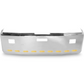 Bumper 22" Chrome Freightliner FLD120 All Years, Aero, Tow, Fog, 11 Hidden Lights Holes