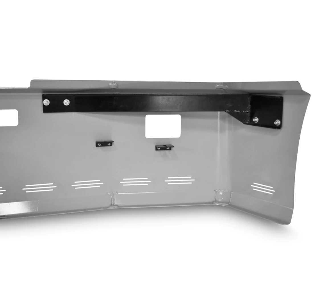 Bumper 22" Chrome Freightliner FLD120 All Years, Aero, Tow, Fog, 11 Hidden Lights Holes