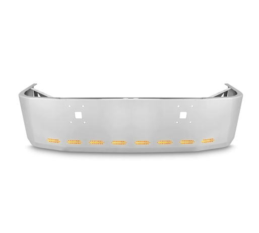 Bumper 22" Chrome International 9200/9400 Aero Style, w/ Tow & Hidden Light Holes.