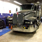 Bumper 22" Chrome Kenworth T600 (All Years) Aerodynamic, Grille Installed, Air Vent, Tow, Fog Lights & 9 Hidden Light Holes