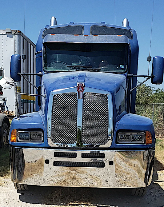 Bumper 22" Chrome Kenworth T600 (All Years) Wrap Around w/ Air Vent And Tow Holes