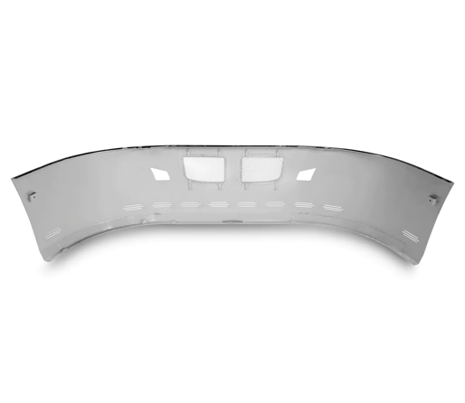 Bumper 22" Chrome Kenworth T660 (2007-2016) Aerodynamic, Grille Installed, Air Vent, Tow & 10 Hidden Light Holes
