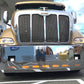 Bumper 22" Chrome Peterbilt 387 (2002+) Aero w/ Fog, Air Vents & 9 Hidden Light Holes.