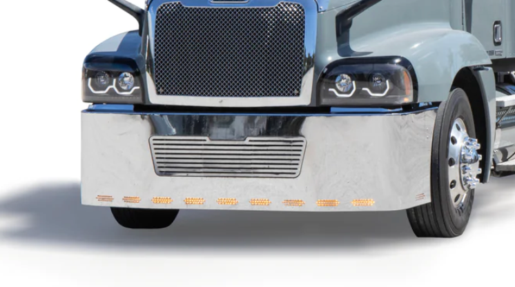 Bumper 24" Chrome Freightliner Century (2005-2007) Columbia (2003-2007) w/ Bumper Grille & Hidden Light Holes