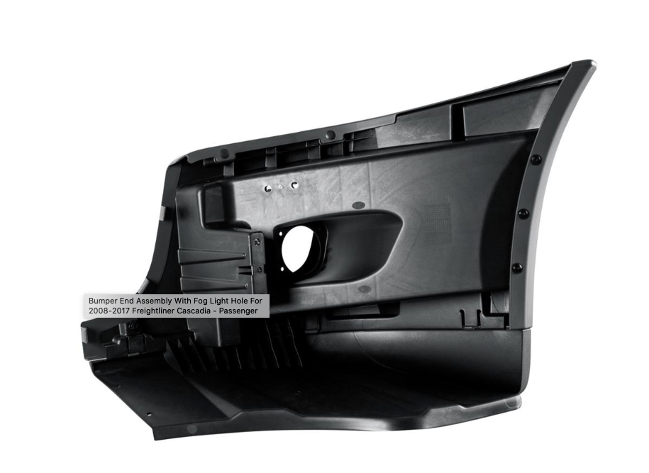 Bumper End Assembly With Fog Light Hole For 2008-2017 Freightliner