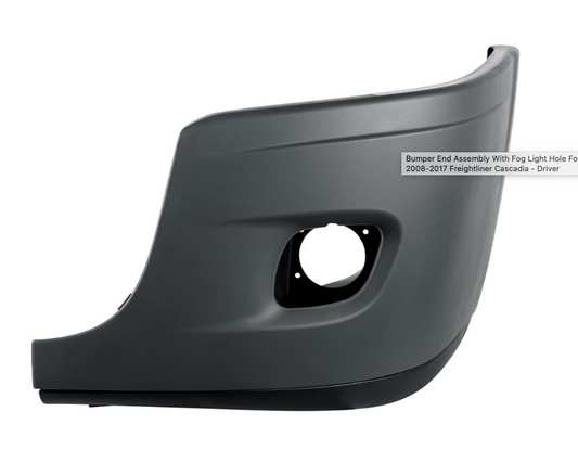 Bumper End Assembly With Fog Light Hole For 2008-2017 Freightliner