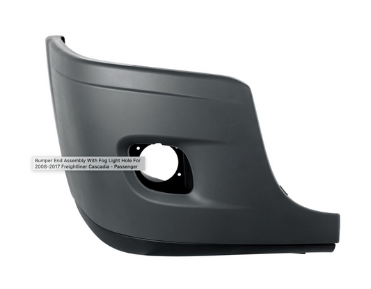 Bumper End Assembly With Fog Light Hole For 2008-2017 Freightliner