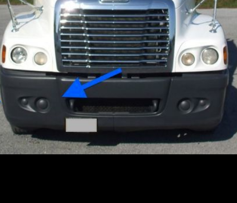 Bumper Ends Plastic Freightliner Century 2004+. Dark Gray, OEM Style.