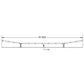 Bumper Trim Flare Kenworth T880 / T800 Bumper (#1 in picture) 3 Pcs.