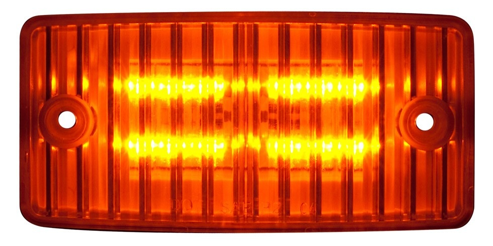 4 Square Cab Marker Light (Amber Leds / Amber Lens) - Lighting & Accessories