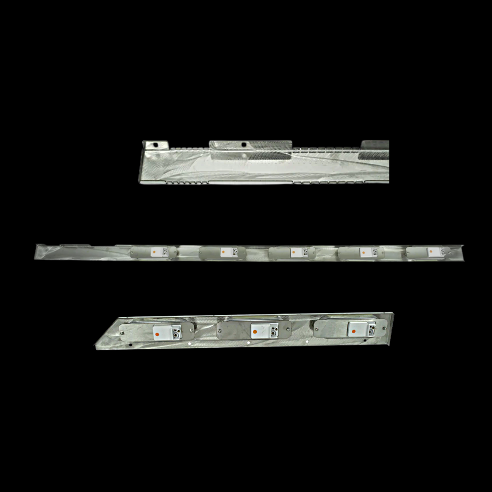 Cab Panel  & 68-3/4" Sleeper Panel - 18 Lights Included - 1/4" Extension 2.5" Wide, Freightliner Columbia/Century Oval Hidden Lights . Cab Door Mounts (Pair)