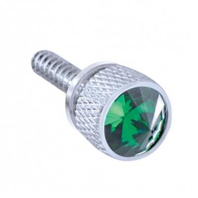 Chrome 2007 + Freightliner Cascadia Dash Screw W/ Diamond - Green.