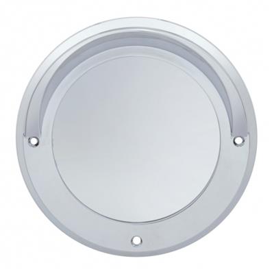 Chrome 4" Mirror Bezel W/ Visor