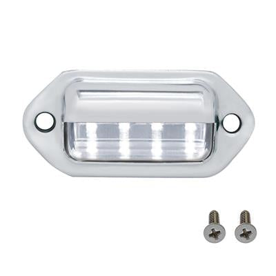Chrome 4 White Led Utility / License Light