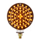 Chrome 48 Amber/40 Red Led Double Face Transparent Turn Signal Light