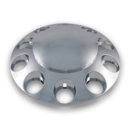 Chrome ABS Plastic Front Axle Cover w/ Removable Hubcap - Nut Covers NOT INCLUDED