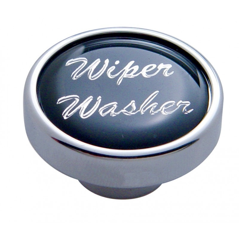 Wiper/washer Dash Knob - Black Glossy Sticker - Cab Interior