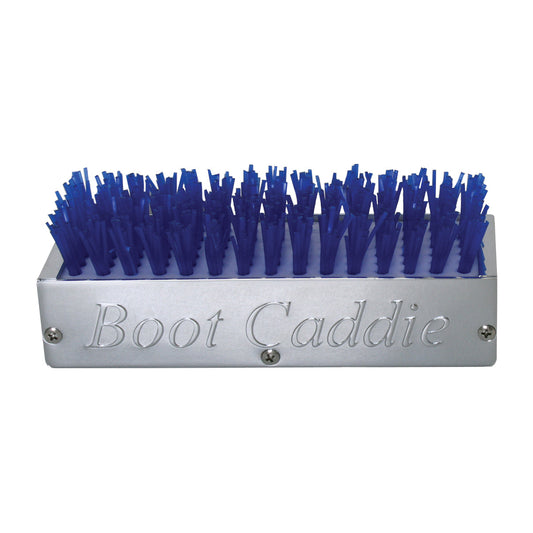 Chrome Aluminum Boot Caddie W/ Blue Brush