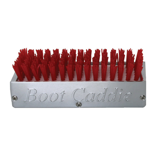 Chrome Aluminum Boot Caddie W/ Red Brush