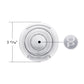 Chrome Aluminum Steering Wheel Horn Button