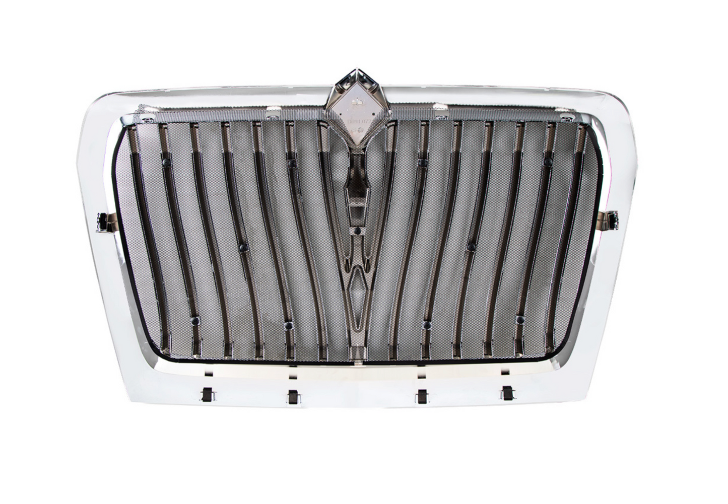 CHROME CURVED STYLE GRILLE WITH BUG SCREEN FOR 2018-2025 INTERNATIONAL LT