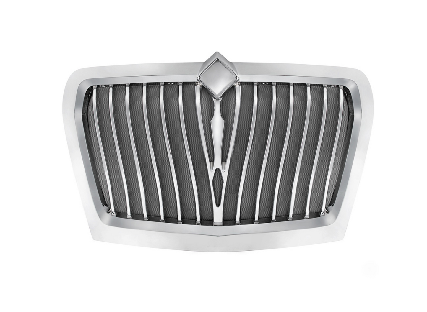 CHROME CURVED STYLE GRILLE WITH BUG SCREEN FOR 2018-2025 INTERNATIONAL LT