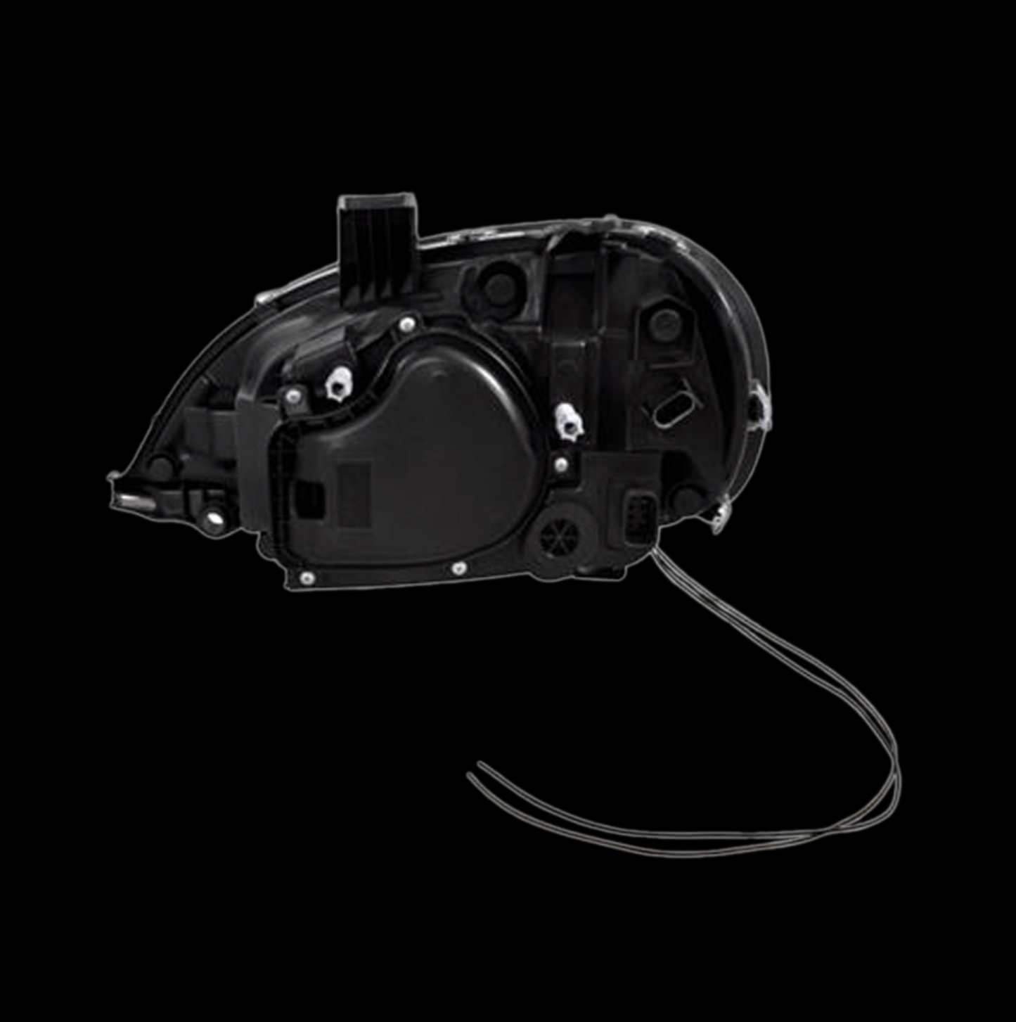 Chrome Freightliner Columbia Projection Headlight With Dual Function Amber LED Light Bar