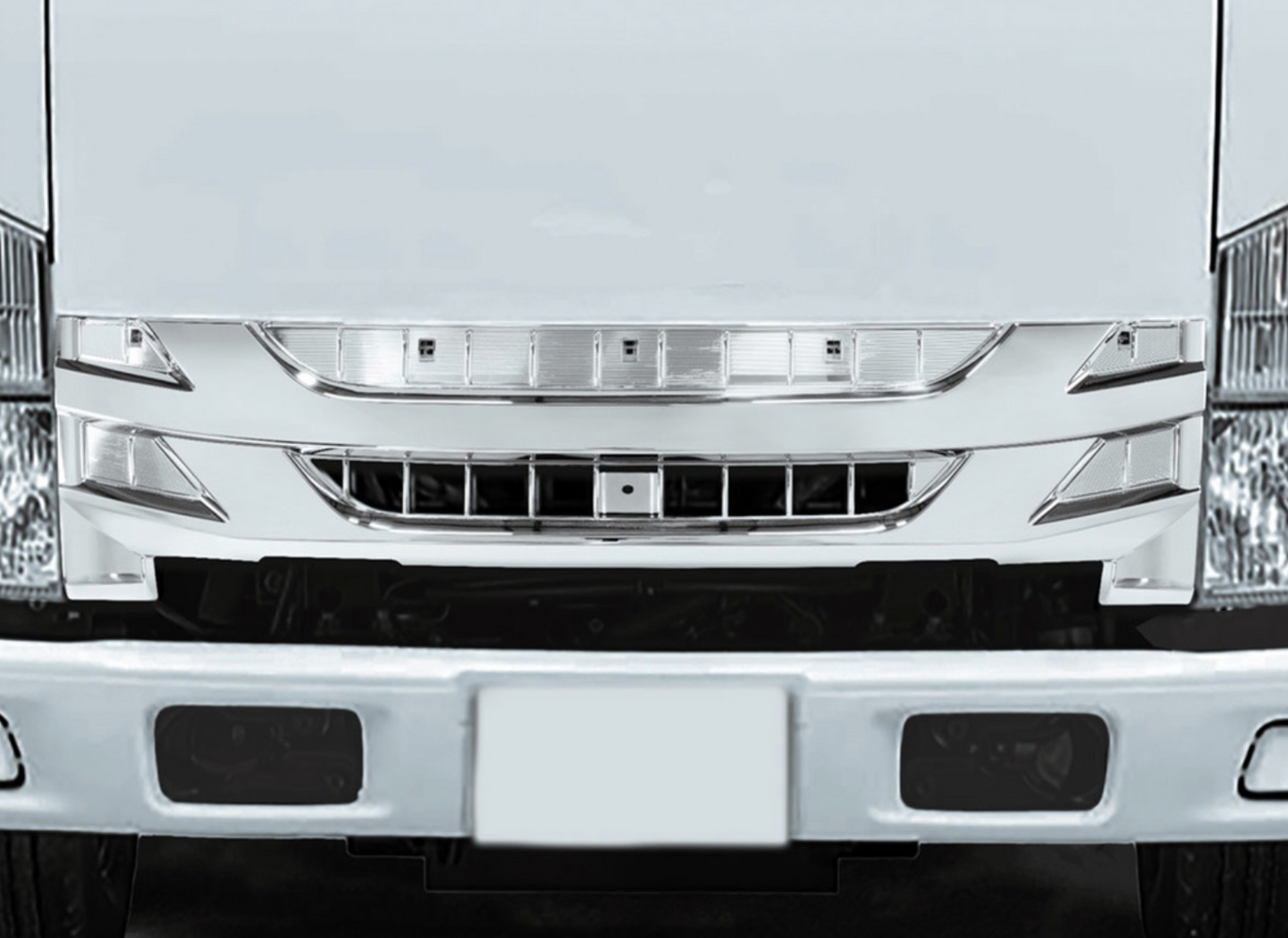 CHROME GRILLE FOR 2013-2024 ISUZU NPR (ELF 200/300)