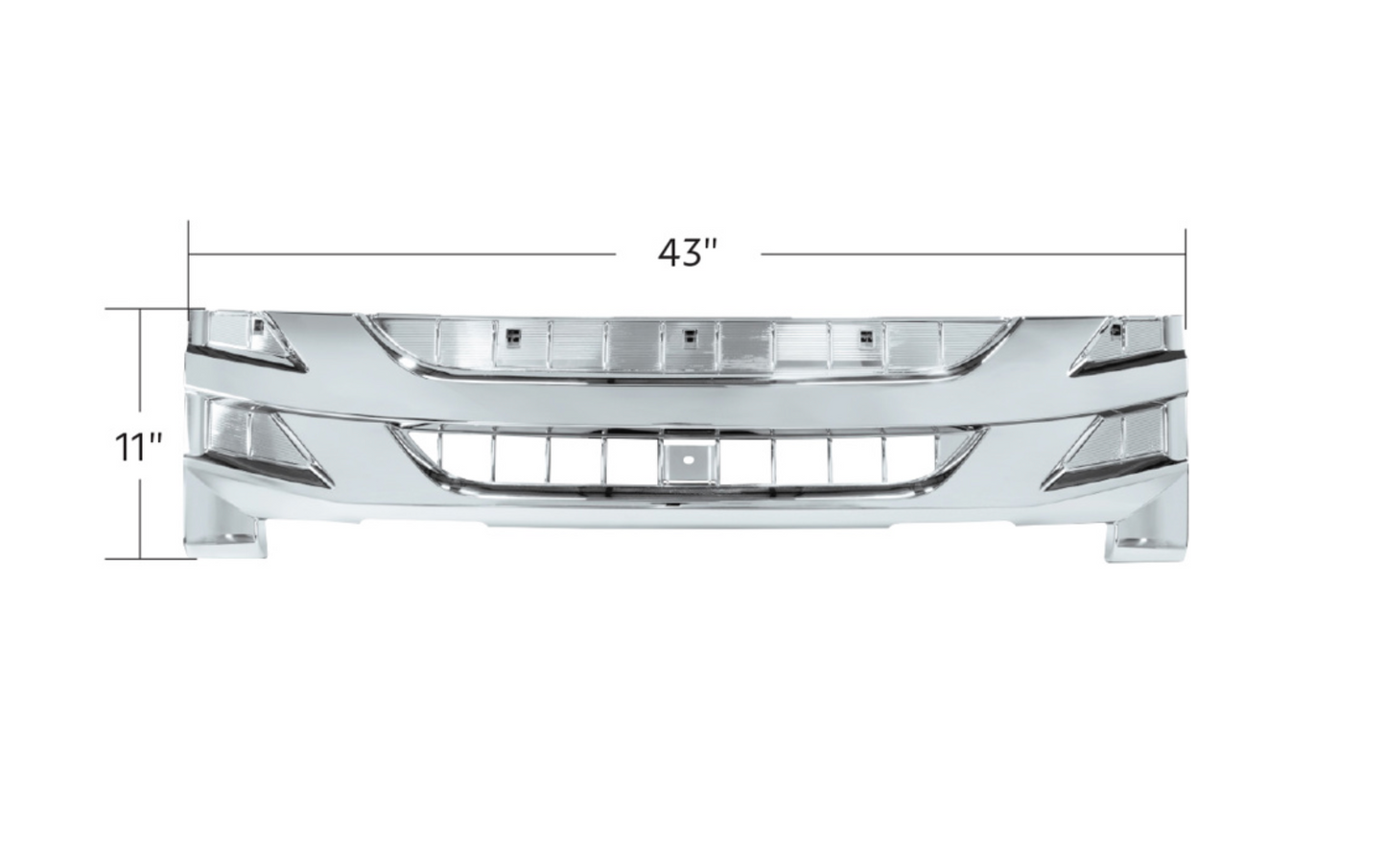 CHROME GRILLE FOR 2013-2024 ISUZU NPR (ELF 200/300)