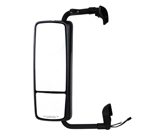 CHROME HEATED MIRROR ASSEMBLY FOR 2004-2012 VOLVO VNL - DRIVER