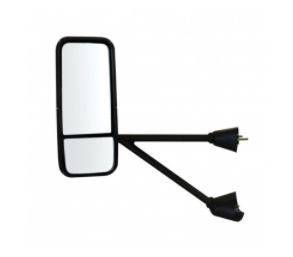 CHROME HEATED MIRROR ASSEMBLY FOR KENWORTH T600/T660/T800 - DRIVER